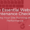 Website Maintenance Checklist for 2025