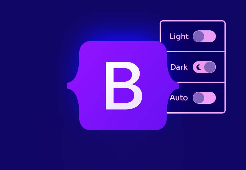 Build a Bootstrap light/dark toggle switch component