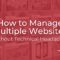 How to Manage Multiple Domains